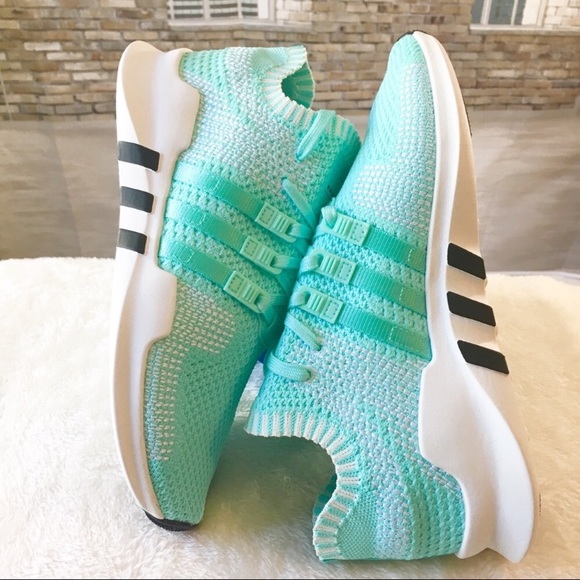 ADIDAS PRIMEKNIT EQT SUPPORT ADV AQUA SNEAKERS - Picture 9 of 14